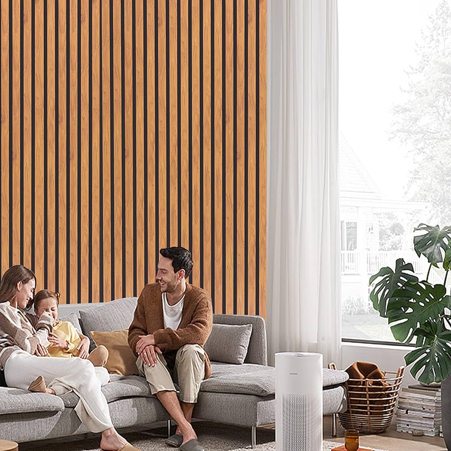TAHI　3x2 nature sound Amazon.com: Taaizau 3D Slat Acoustic Wall Panels with Wood